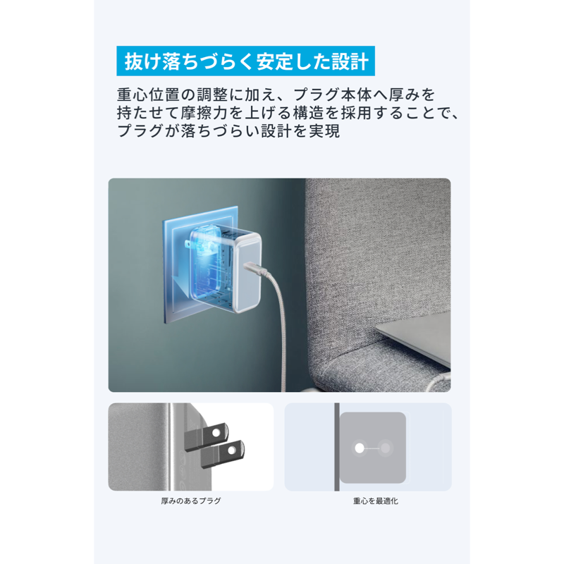Anker Nano Charger (70W, 3 Ports) サブ画像3