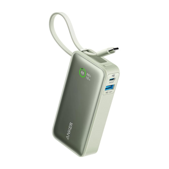 Anker Nano Power Bank (30W, Built-In USB-C Cable)