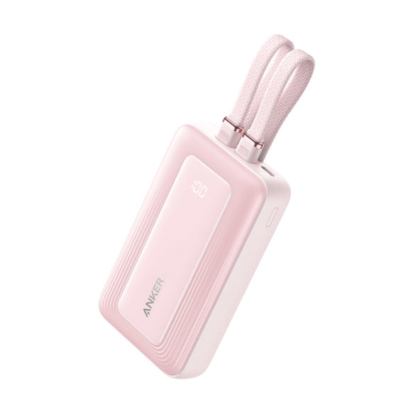 Anker Zolo Power Bank (10000mAh, 30W, Built-In USB-C / ライトニングケーブル)