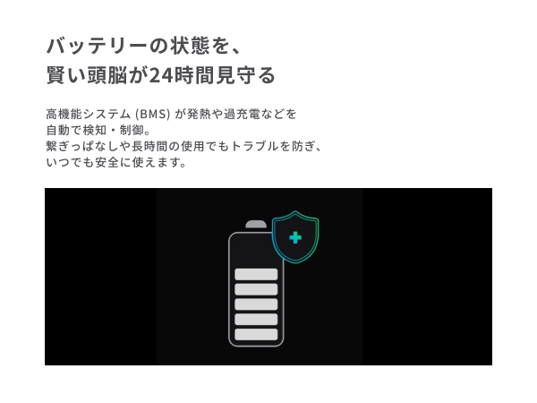安心のバッテリーモニター