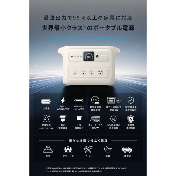 Anker Solix C1000 Plus Portable Power Station