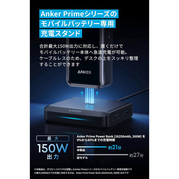 Anker Prime Charging Base (150W, 3 Ports)