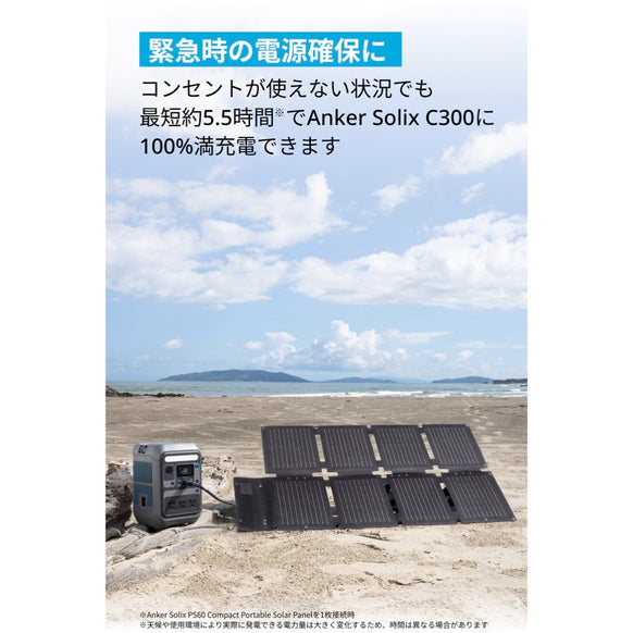 Anker Solix PS60 Compact Portable Solar Panel