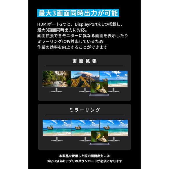 Anker Prime ドッキングステーション (14-in-1, Triple Display, DisplayLink) サブ画像3