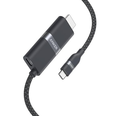Anker Nano USB-C & HDMI ケーブル (4K, 高耐久ナイロン, 140W)