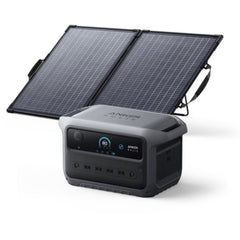 【予約販売】Anker Solix C2000 Gen 2 Portable Power Station ダークグレー with Anker Solix PS100 Dual Portable Solar Panel