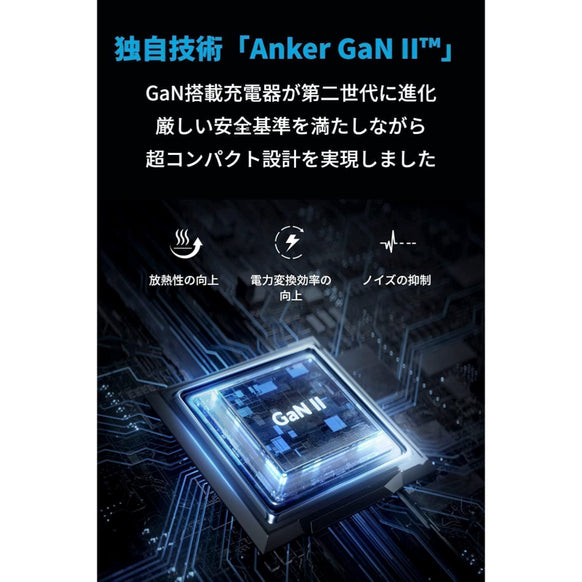 Anker 736 Charger (Nano ll 100W) with USB-C & USB-C ケーブル