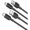 Anker 310 高耐久ナイロン USB-C & USB-A ケーブル 2本セット