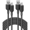 Anker 310 高耐久ナイロン USB-C & USB-A ケーブル 2本セット