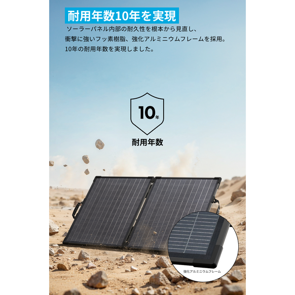 Anker Solix C1000 Gen 2 Portable Power Station ダークグレー with Anker Solix PS200 Dual Portable Solar Panel