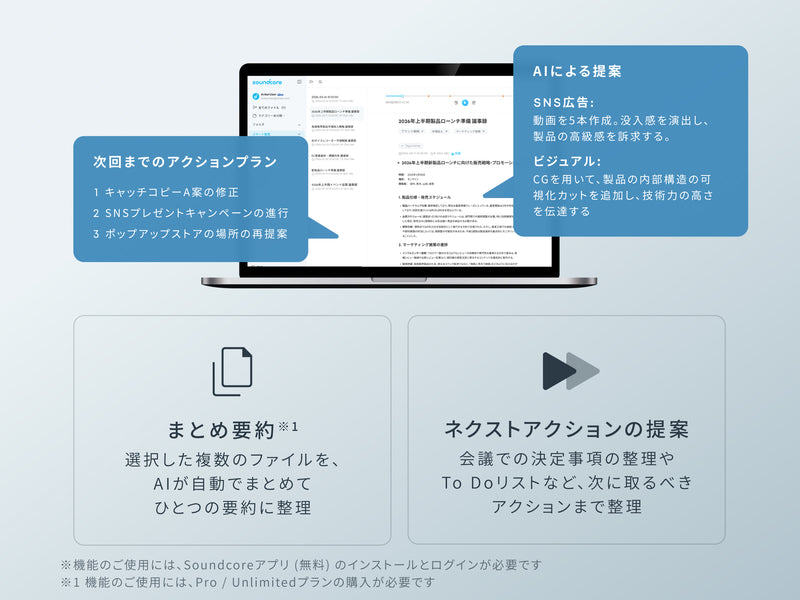 AIによるスマート要約