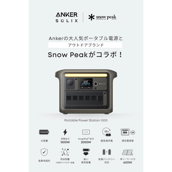 Portable Power Station 1000 with Portable Solar Panel 100