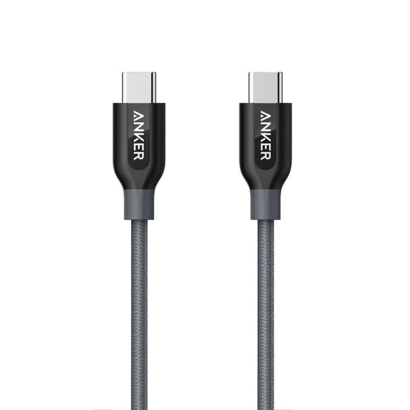 Anker PowerLine+ USB-C & USB-C ケーブル (USB2.0対応) 0.9m