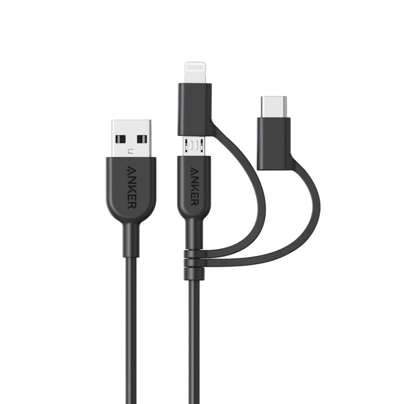 Anker PowerLine II 3-in-1 ケーブル 0.9m