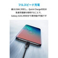 Anker PowerLine III USB-C & USB-A ケーブル (USB2.0対応) 3.0m