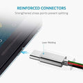 Anker PowerLine+ USB-C & USB-A ケーブル (USB3.0対応) 1.8m 2本セット