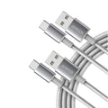 Anker 高耐久ナイロン USB-C & USB-A ケーブル (USB2.0対応) 1.8m 2本セット