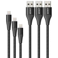 Anker PowerLine+ II ライトニングケーブル 3本セット