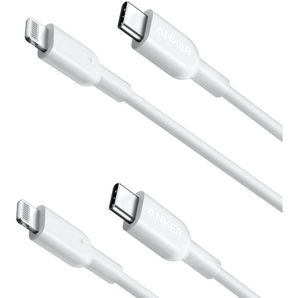 Anker PowerLine II USB-C & ライトニング ケーブル (2本セット) 0.9m