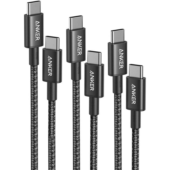【3本セット】Anker 333 高耐久ナイロン USB-C & USB-C ケーブル