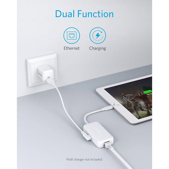 Anker ライトニング & イーサネット 充電アダプタ