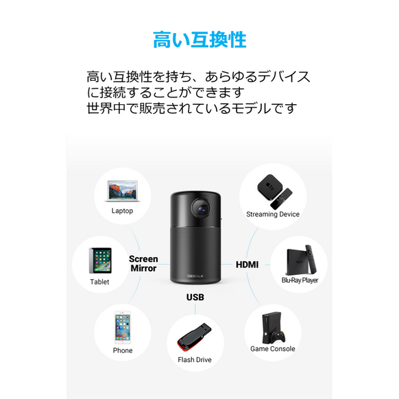 【Nebula x U25 キャンペーン】Anker Nebula Capsule (先着50台限定)